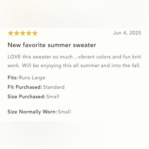 NWT Size S - Anthropologie Beach Daze Cotton Oversized Sweater (NWT US$ 138) - Picture 14 of 16